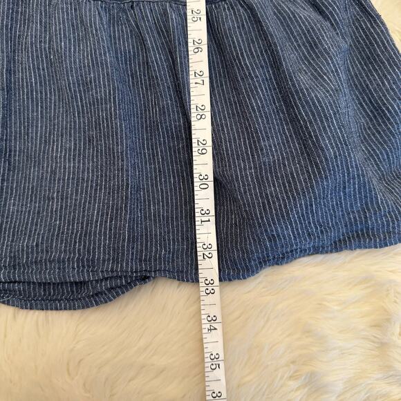 Rails Lydia Salem Stripe Drop Waist Linen Dress Small - Picture 10 of 13